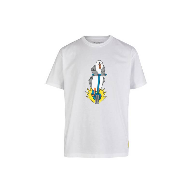 Cleptomanicx Scooter Gull Printshirt Herren