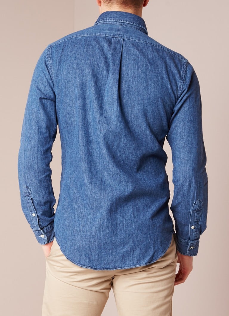 Ralph Lauren slim fit traper košulja s vezom logotipa