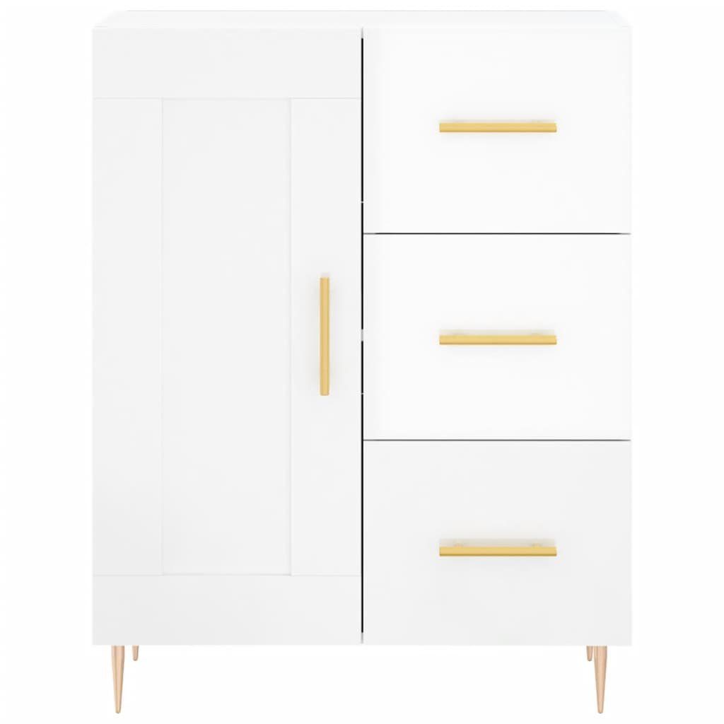 vidaXL Sideboard Sideboard Hochglanz-Weiß 69,5x34x90 cm Holzwerkstoff (1 St)