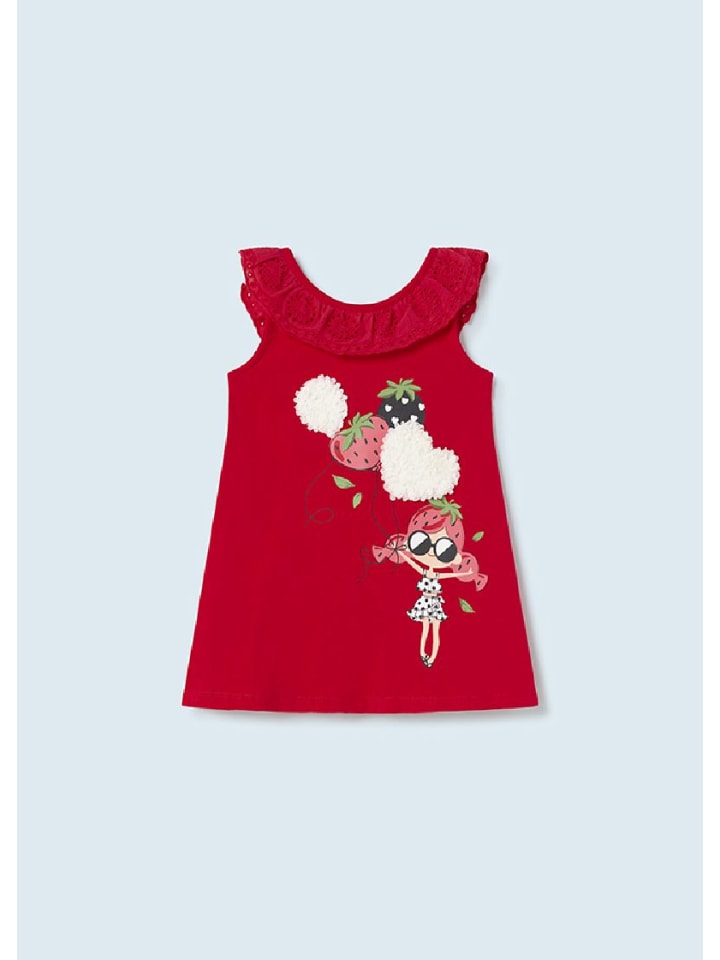 Mayoral Sommerkleid mit Schleife am Rücken in rot günstig kaufen 68