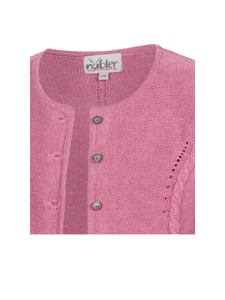 Nübler Kinderstrickjacke Amira Madl in Rosa günstig kaufen