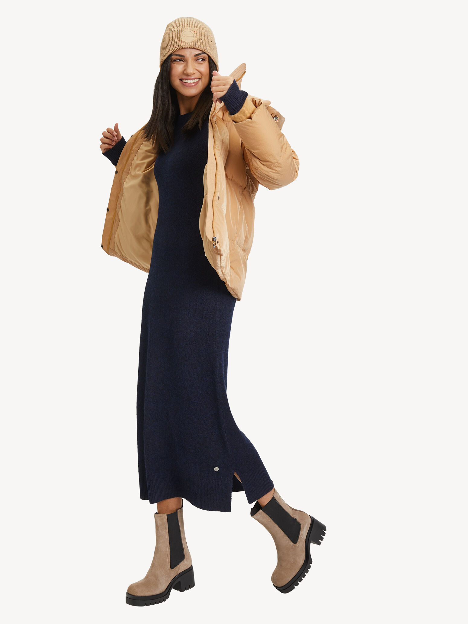 Veste d'hiver - beige doublure chaude