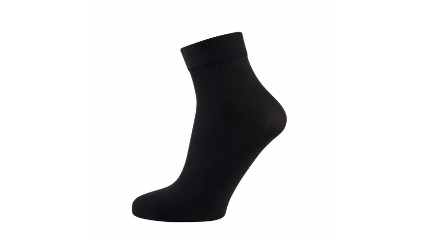 NUR DIE Damen Söckchen Cotton Sensation 60 DEN schwarz