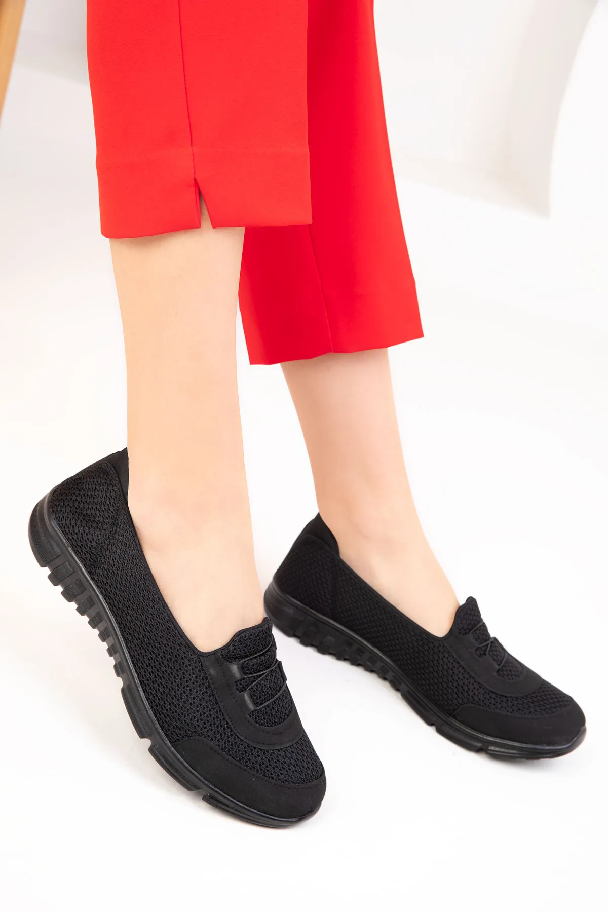 SOHO  Schwarz-Schwarze Damen Sneakers 18777