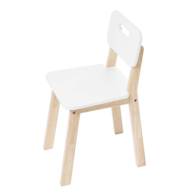 Chaise primaire blanche et naturelle Oxybul