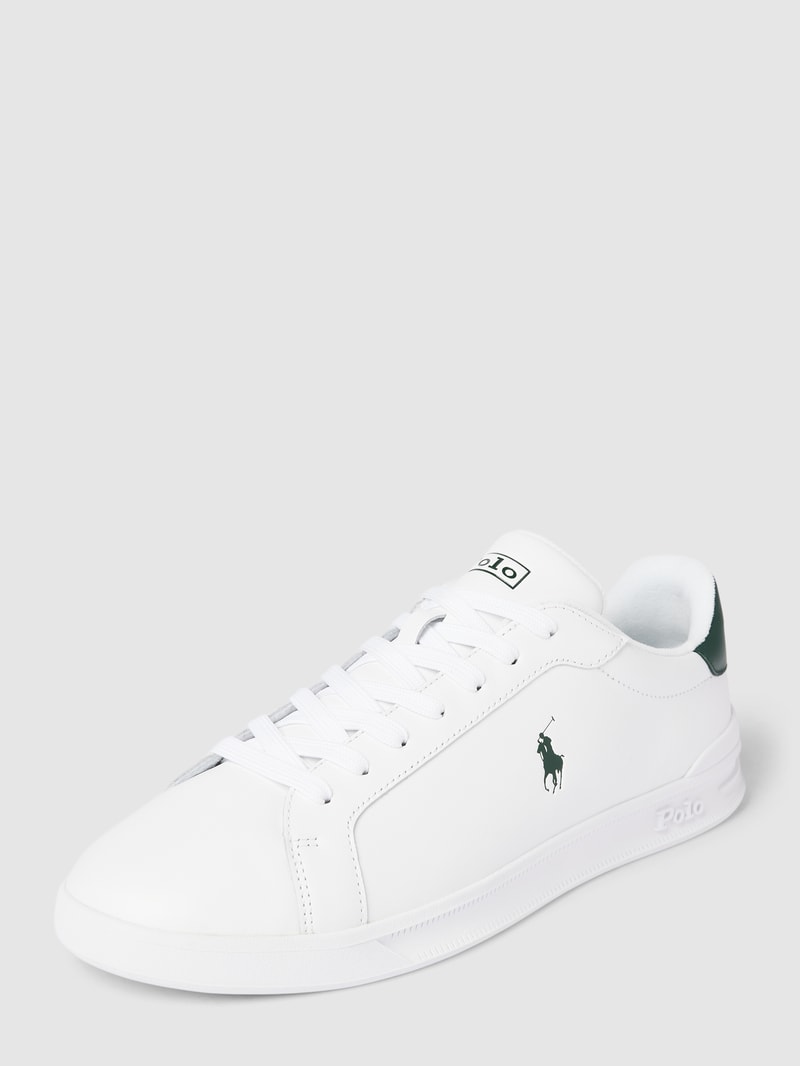 Sneaker mit Label-Print in weiß