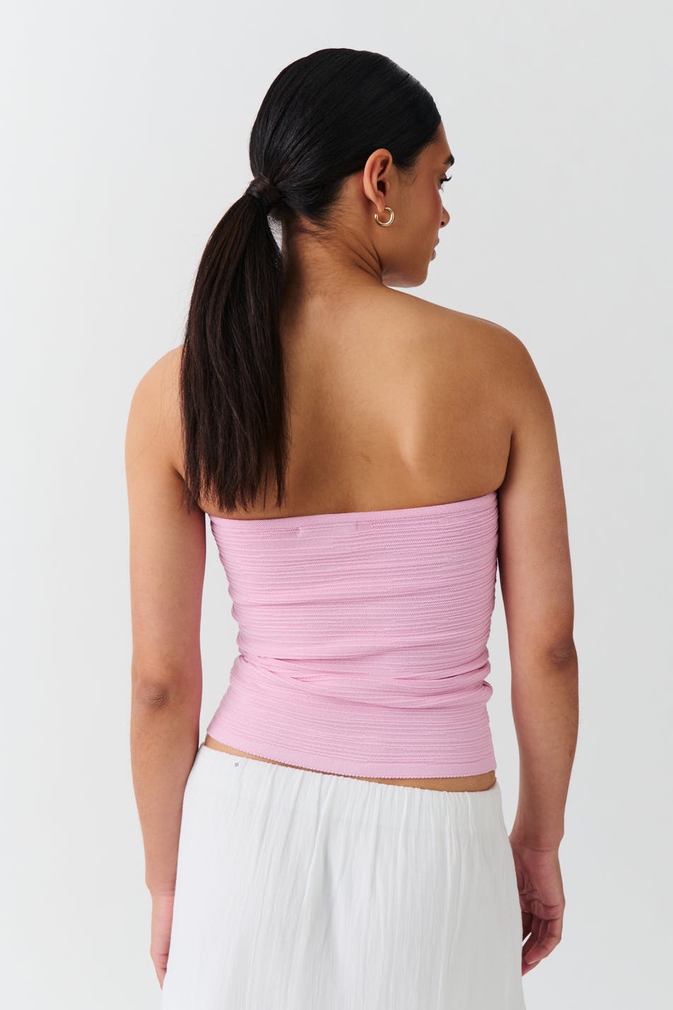 Knitted tube top