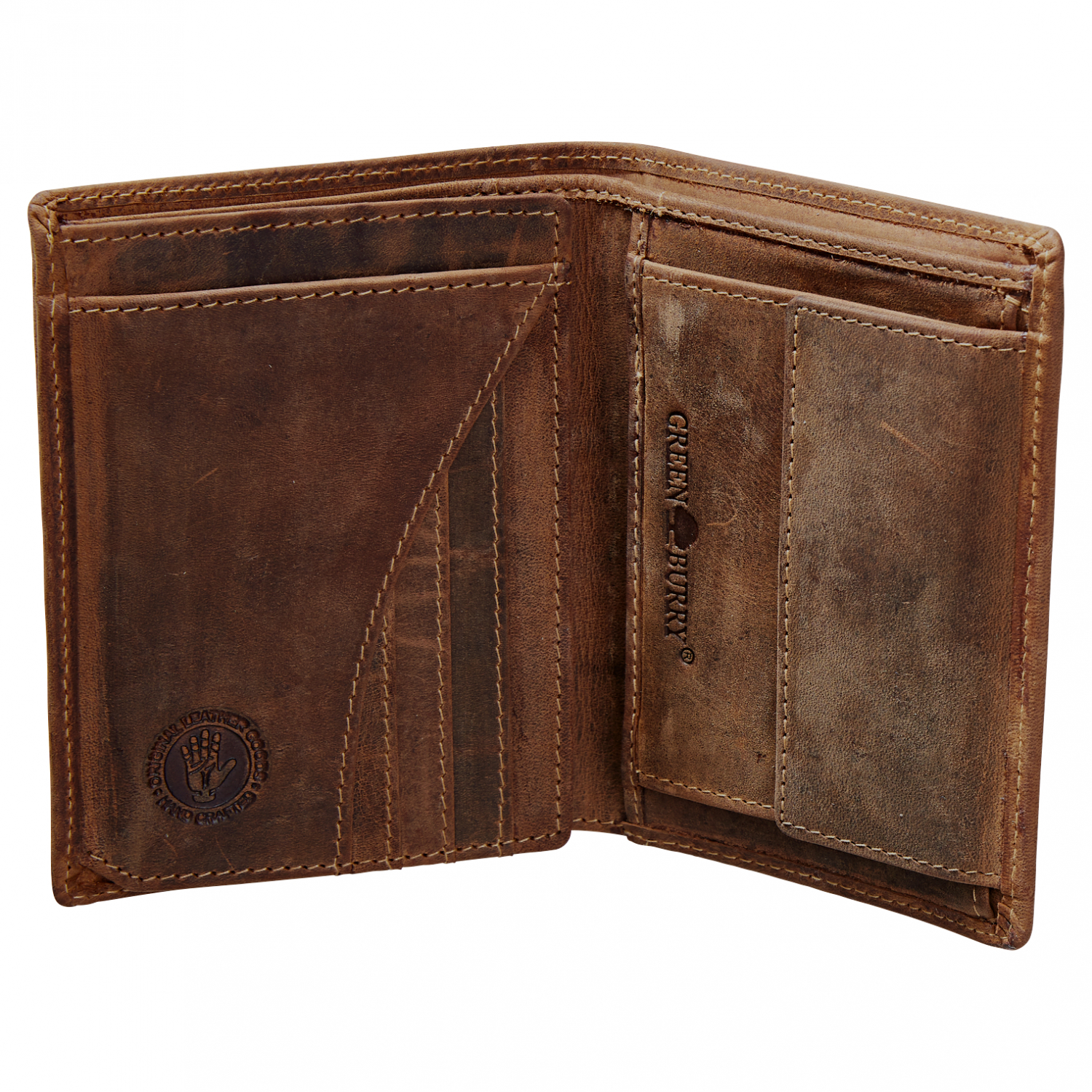 Green Burry Vintage Animal Geldbörse Royal Stag (Leder)