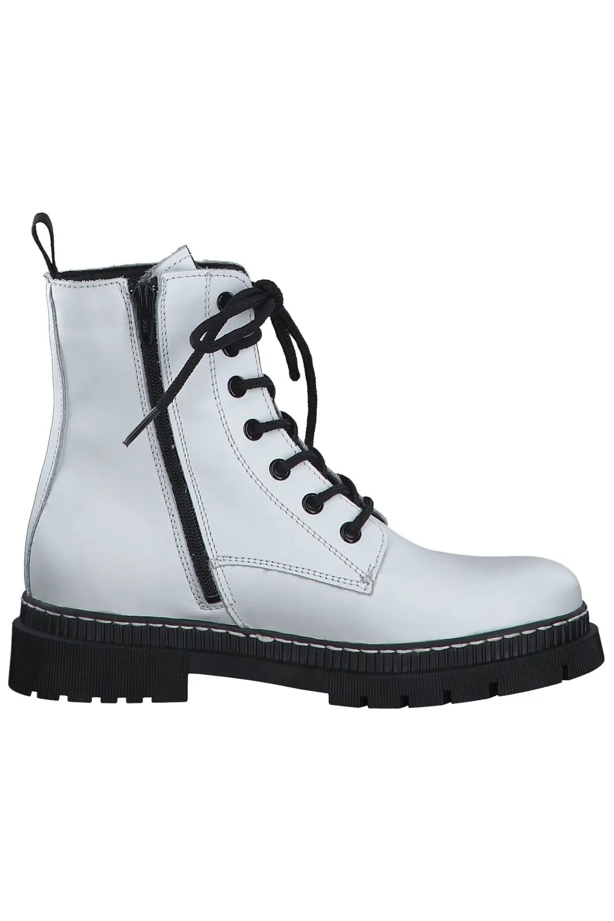 Tamaris  Stiefelette - Weiß - Blockabsatz