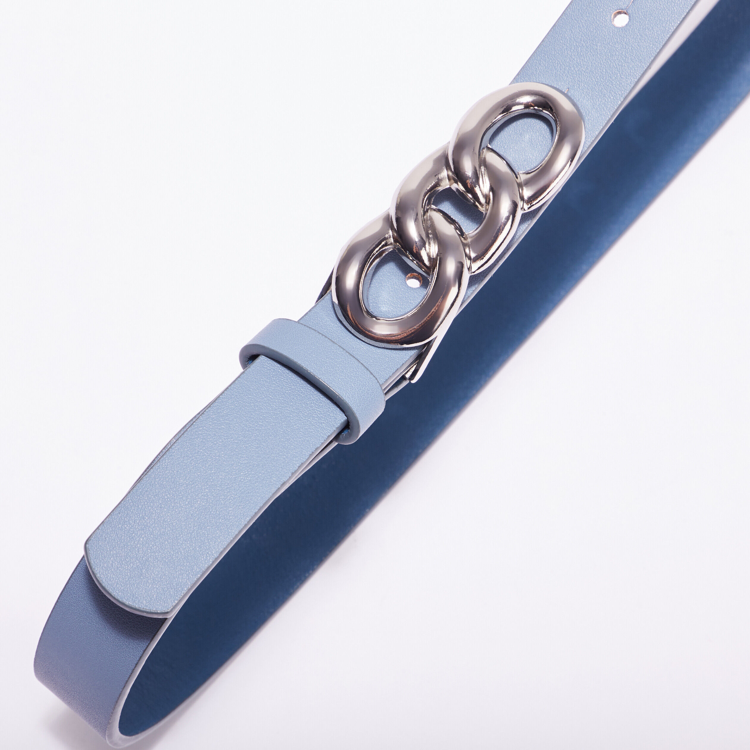 Ceinture fine 3 anneaux vert foncé femme | Cache Cache