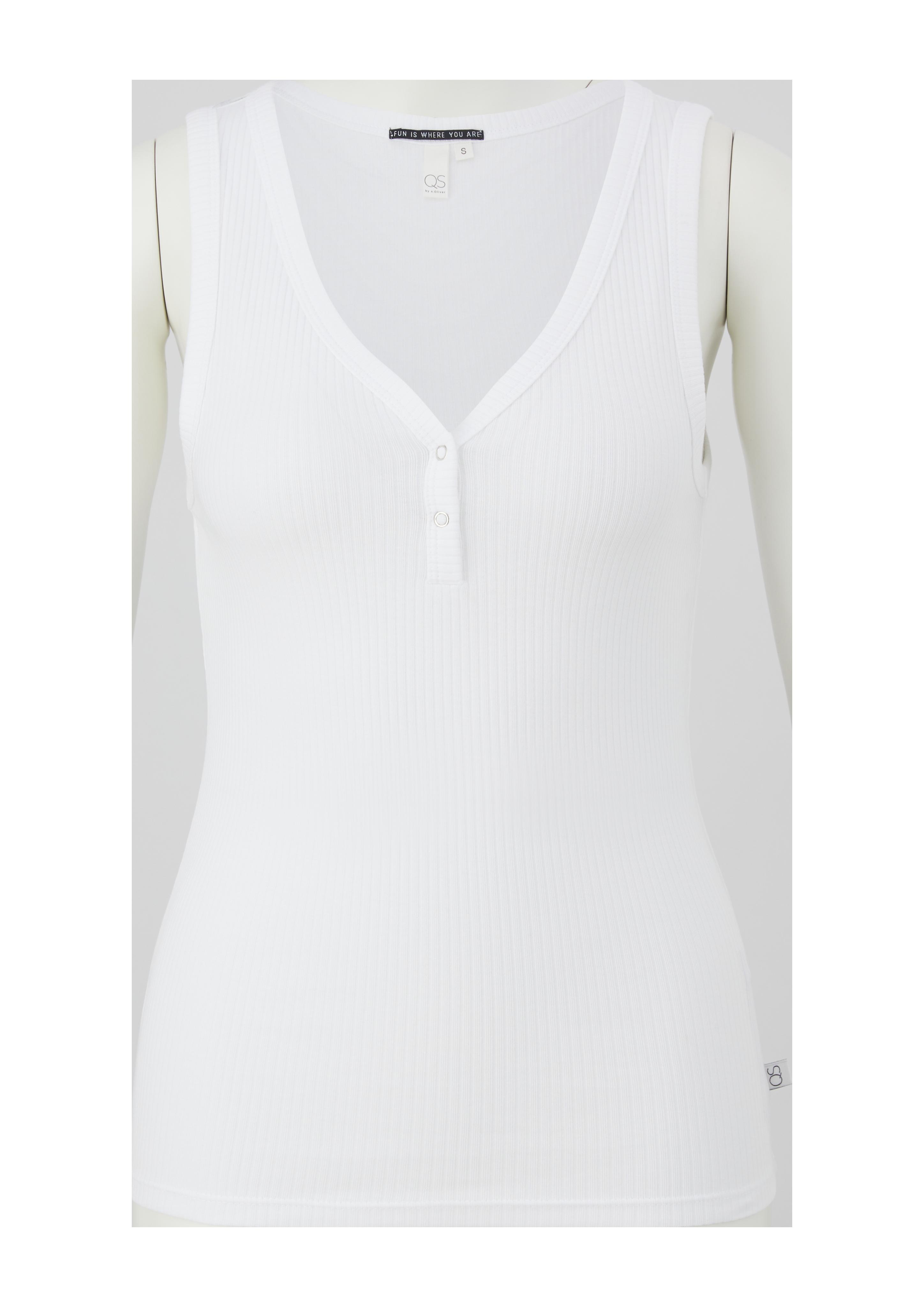 T-Shirt mit Rippstruktur  2132912-0100