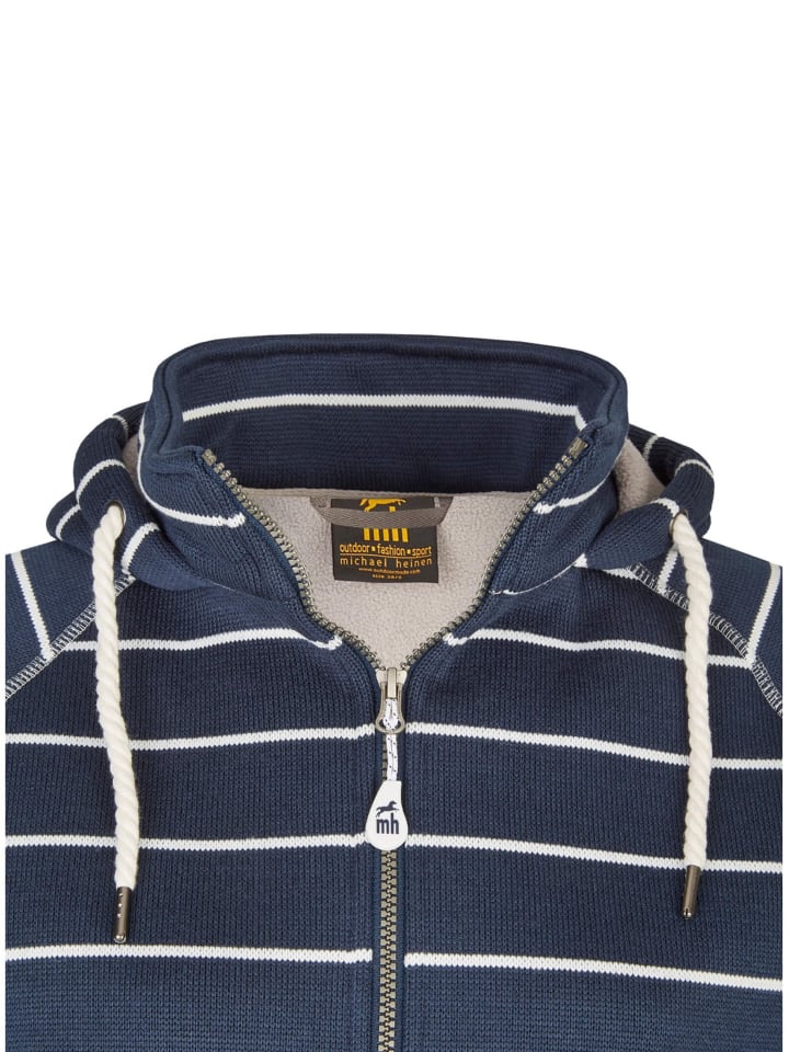 mh michael heinen Strickfleecemantel in navy günstig kaufen