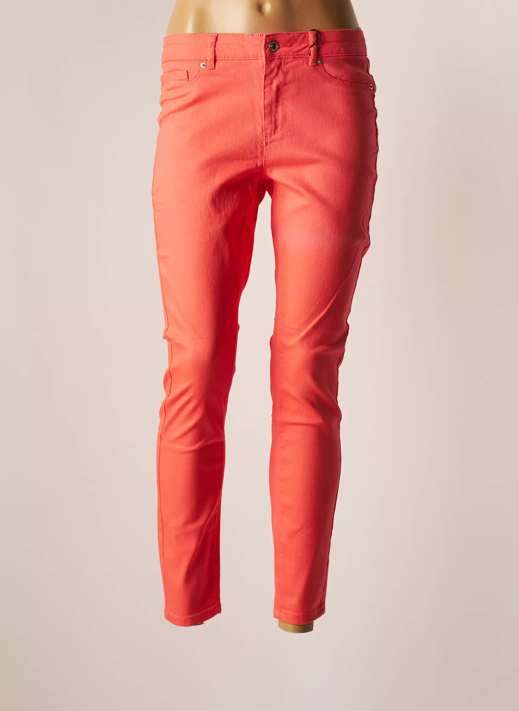 Vero Moda Pantalons Slim Femme couleur rose