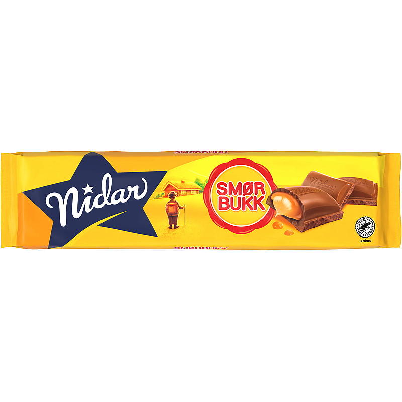 Nidar Smørbukk storplate 155 g Nidar