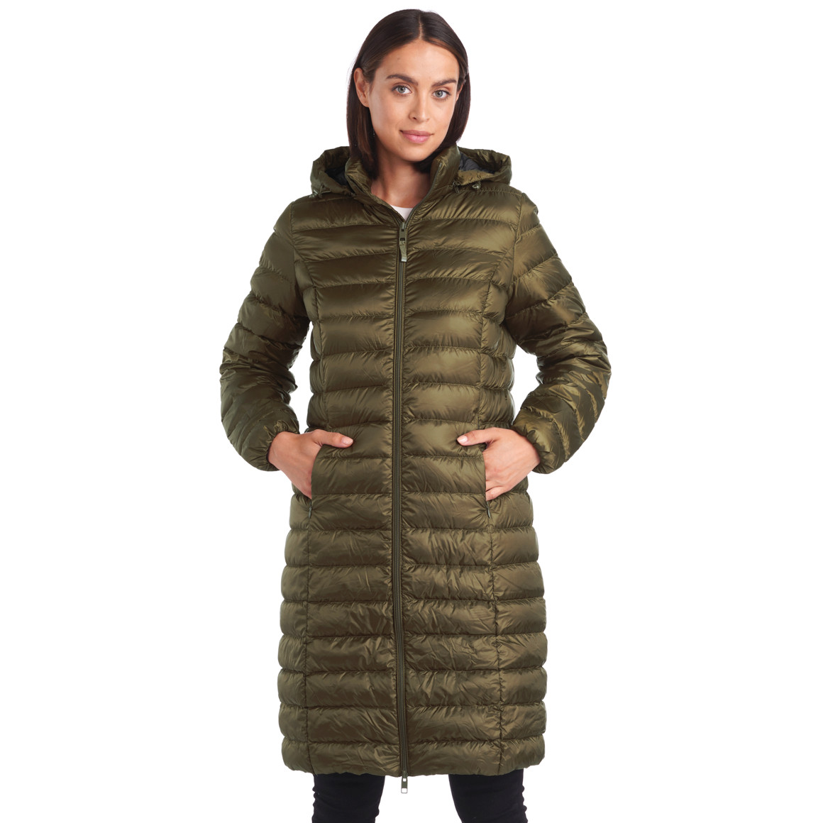 Damen Soft-Daunenmantel mit Kapuze