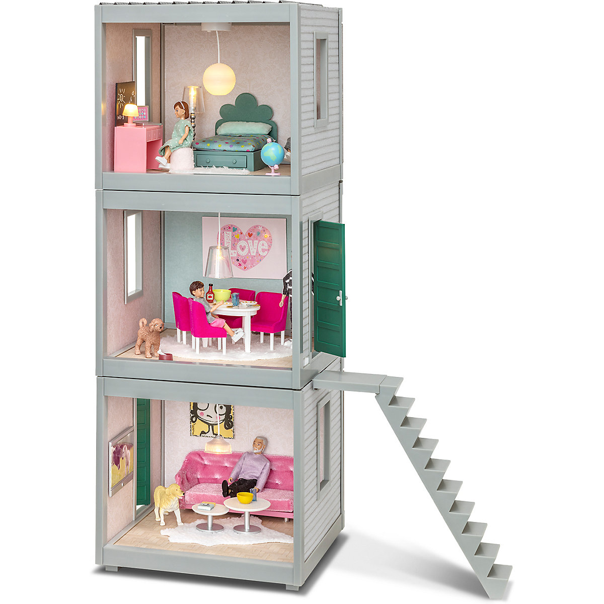 Lundby Puppenhaus Zimmer, 22 cm