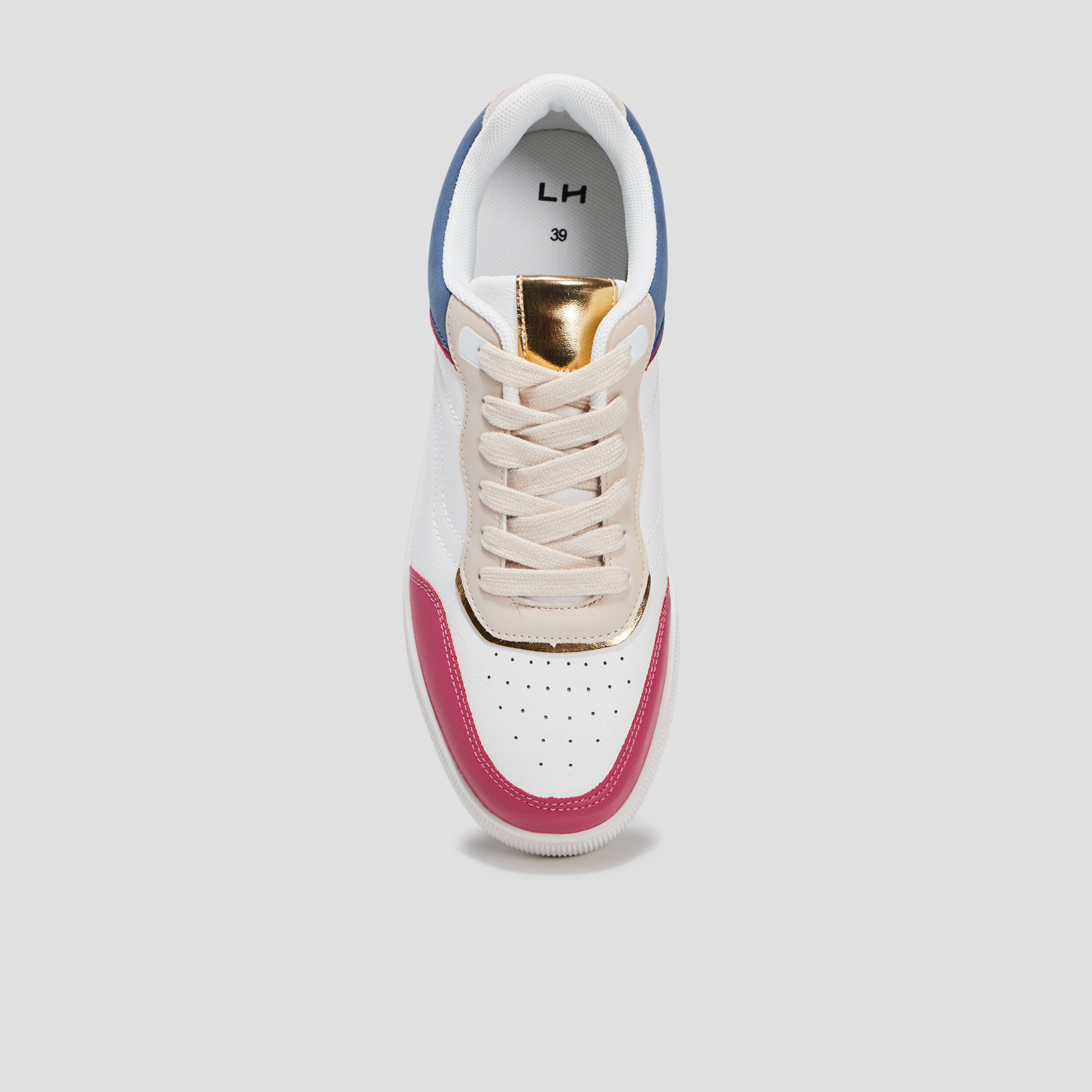 Tennis à lacets multicolore femme | La Halle