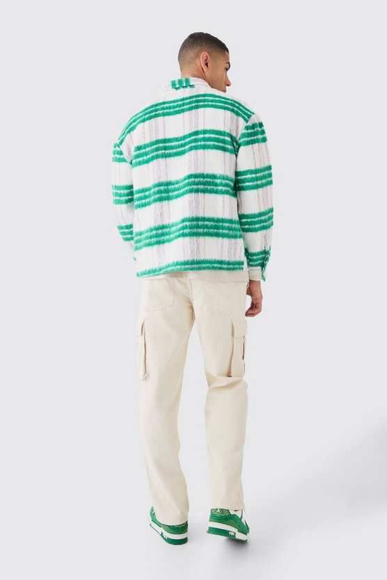 Kastiges kariertes Overshirt