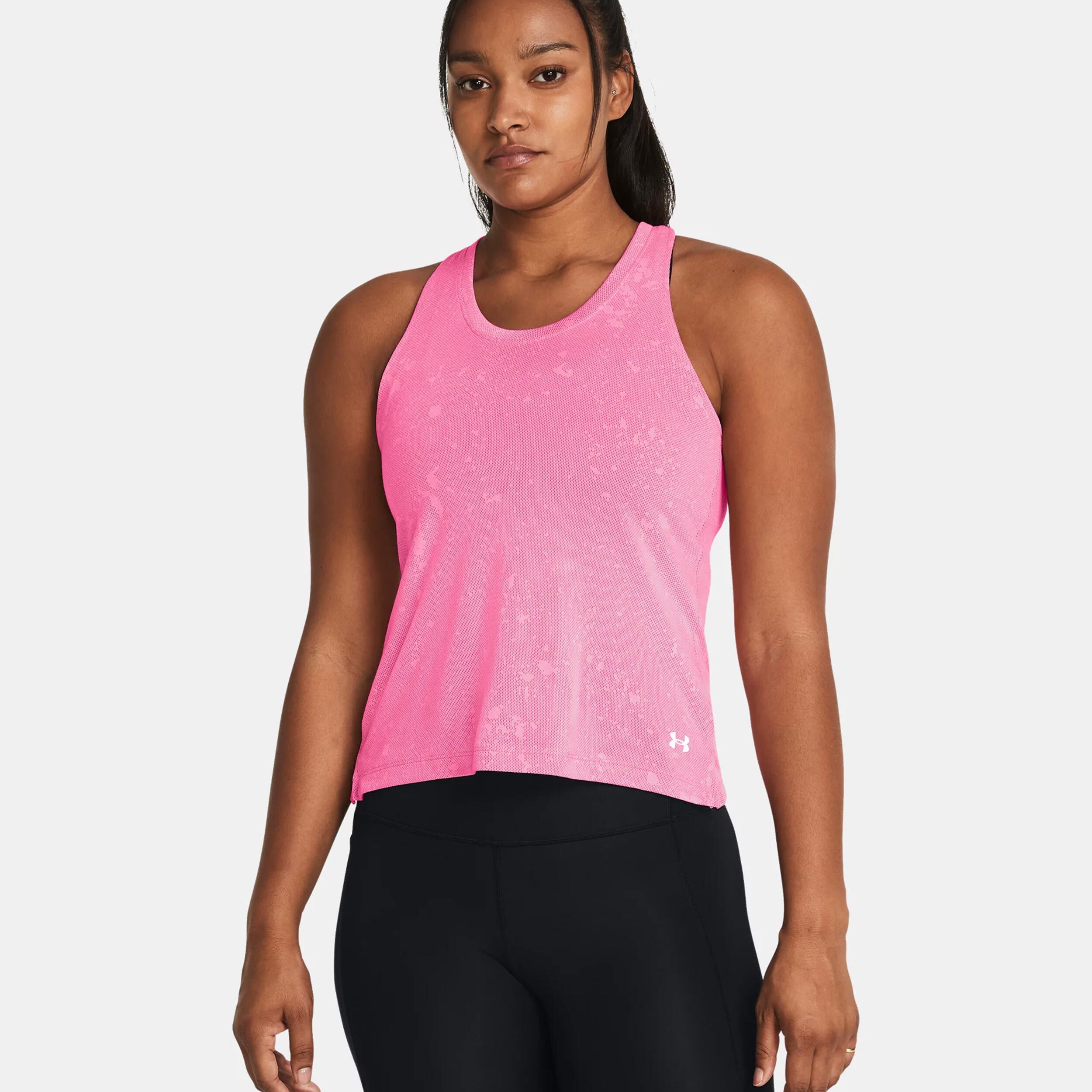 Streaker Splatter Singlet Laufshirt Damen - Pink
