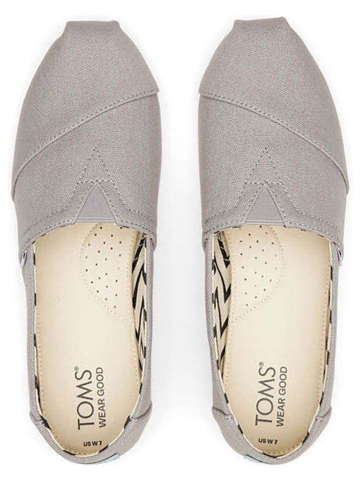 TOMS Slipper in Grau günstig kaufen