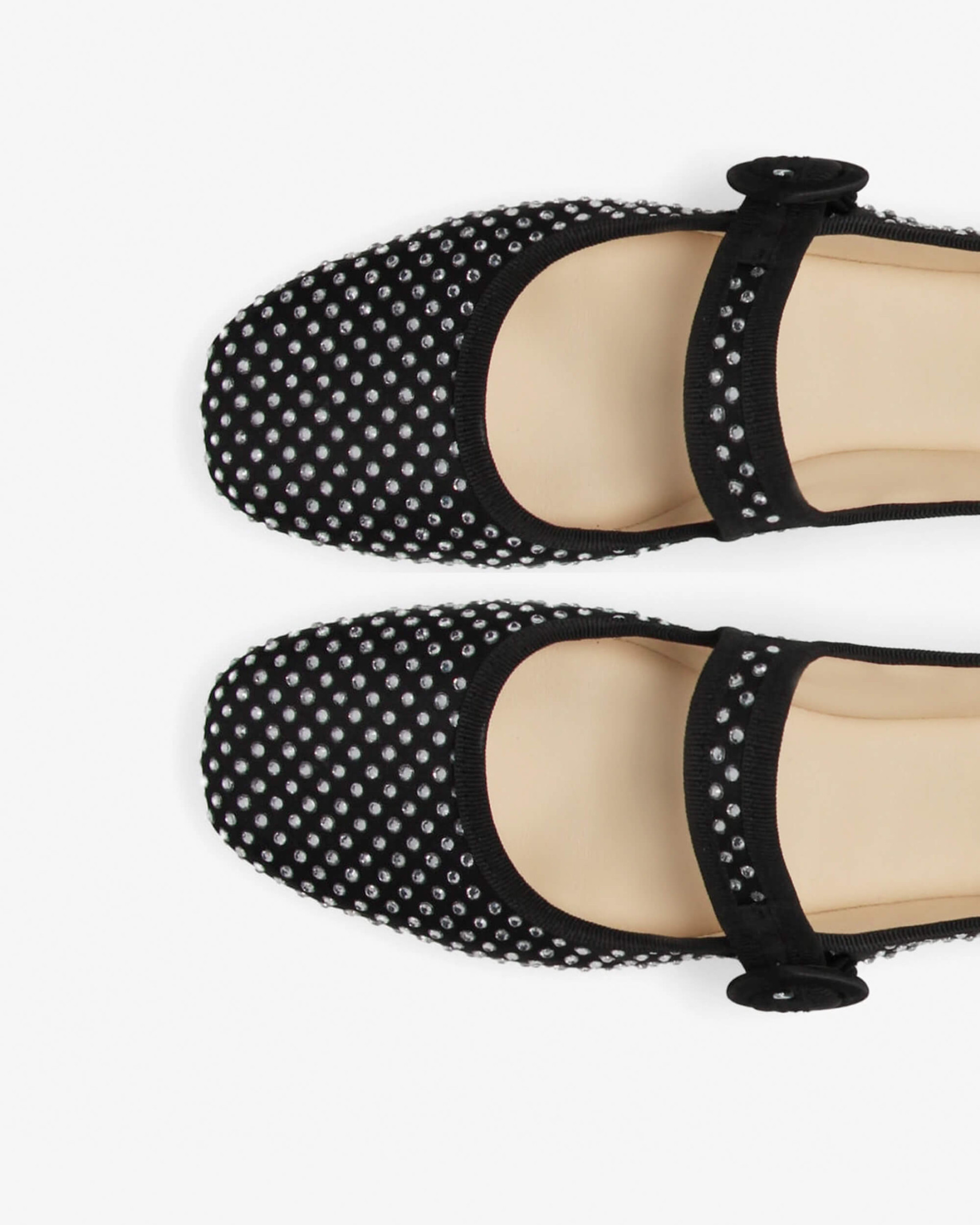 Georgia square-toe Mary Janes - Strass