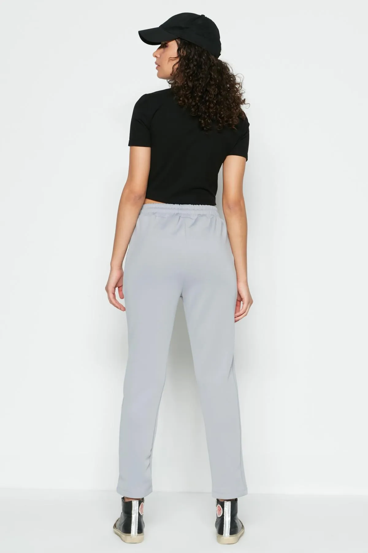 C&City  Jogginghose mit geradem Bein 801 Grau
