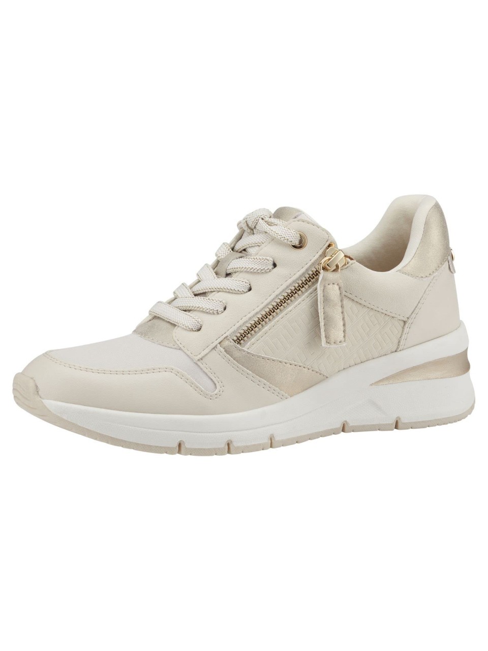TAMARIS Freizeit Schnürer beige