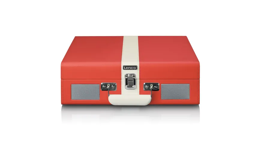 Classic Phono TT-110RDWH Koffer-Plattenspieler rot