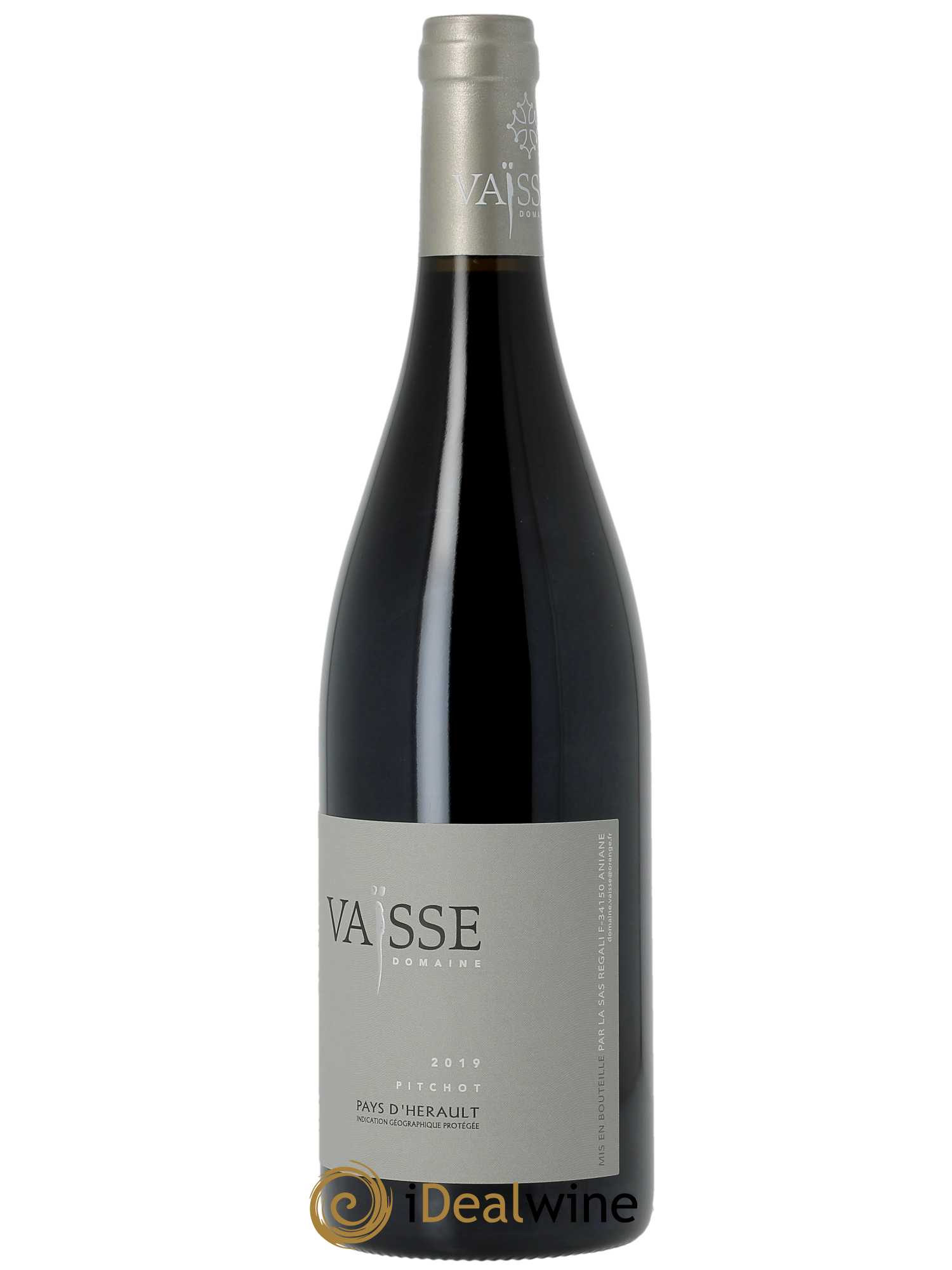 IGP Pays de l'Hérault Pitchot Vaisse (Domaine)  2019 - Lot de 1 Bouteille