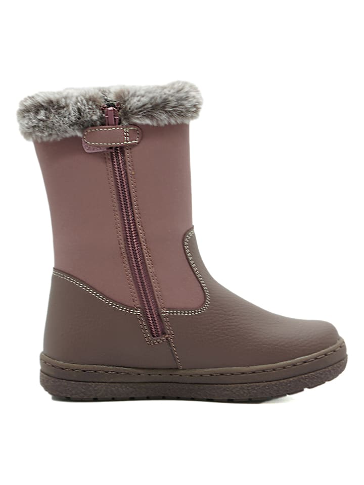 lamino Leder-Boots in Mauve günstig kaufen