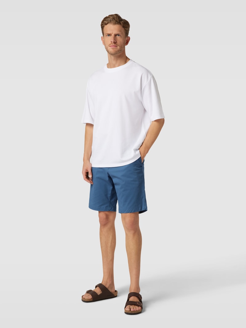 Chino-Shorts mit französischen Eingrifftaschen Modell 'HARLEM' in ozean blau