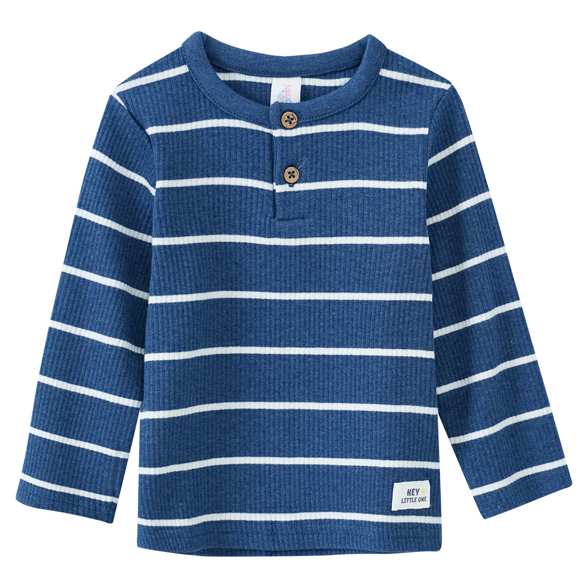 Baby Langarmshirt mit Rippstruktur
