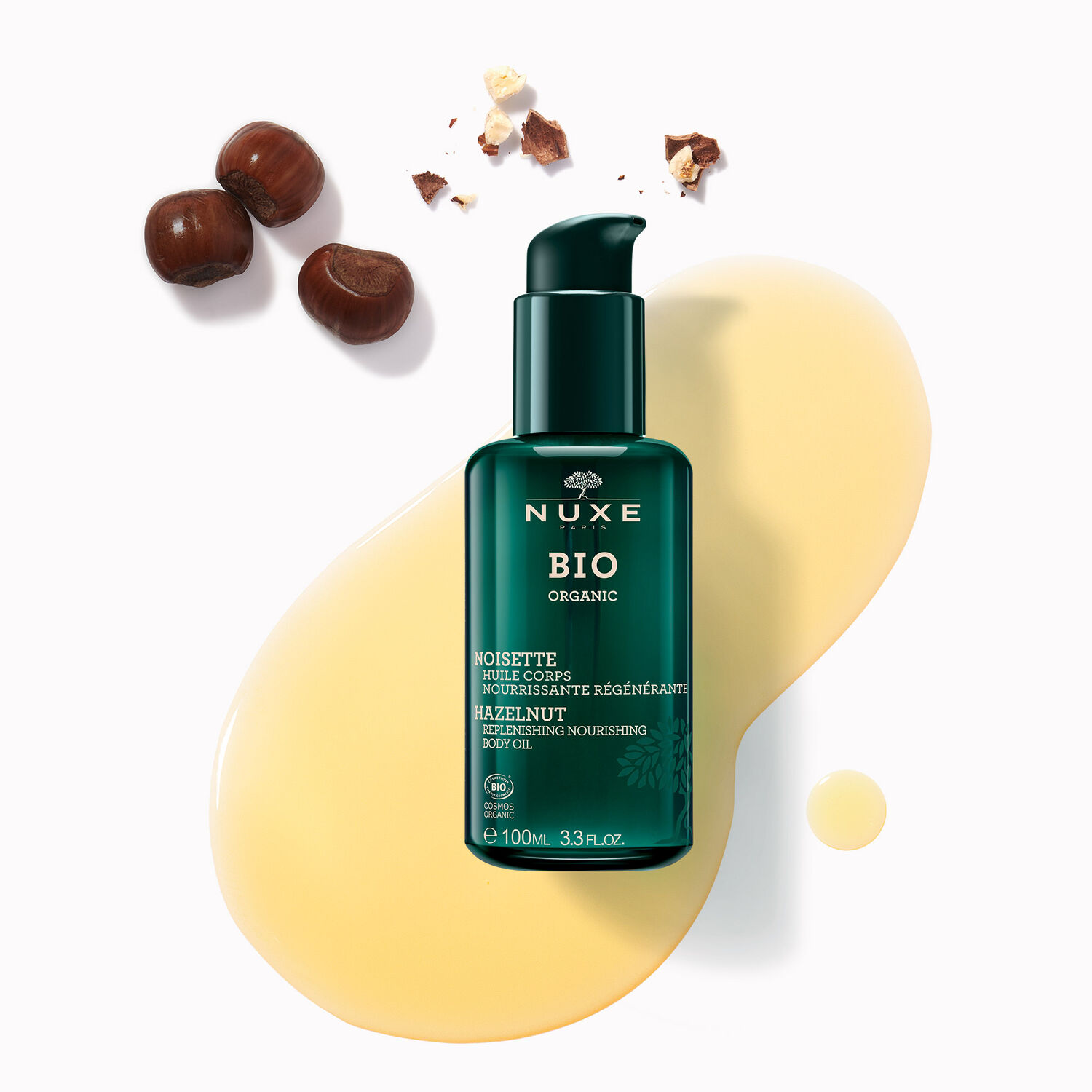Nuxe Huile Corps Nourrissante Régénérante Nuxe Bio - Peaux normales à sèches - 100ml
