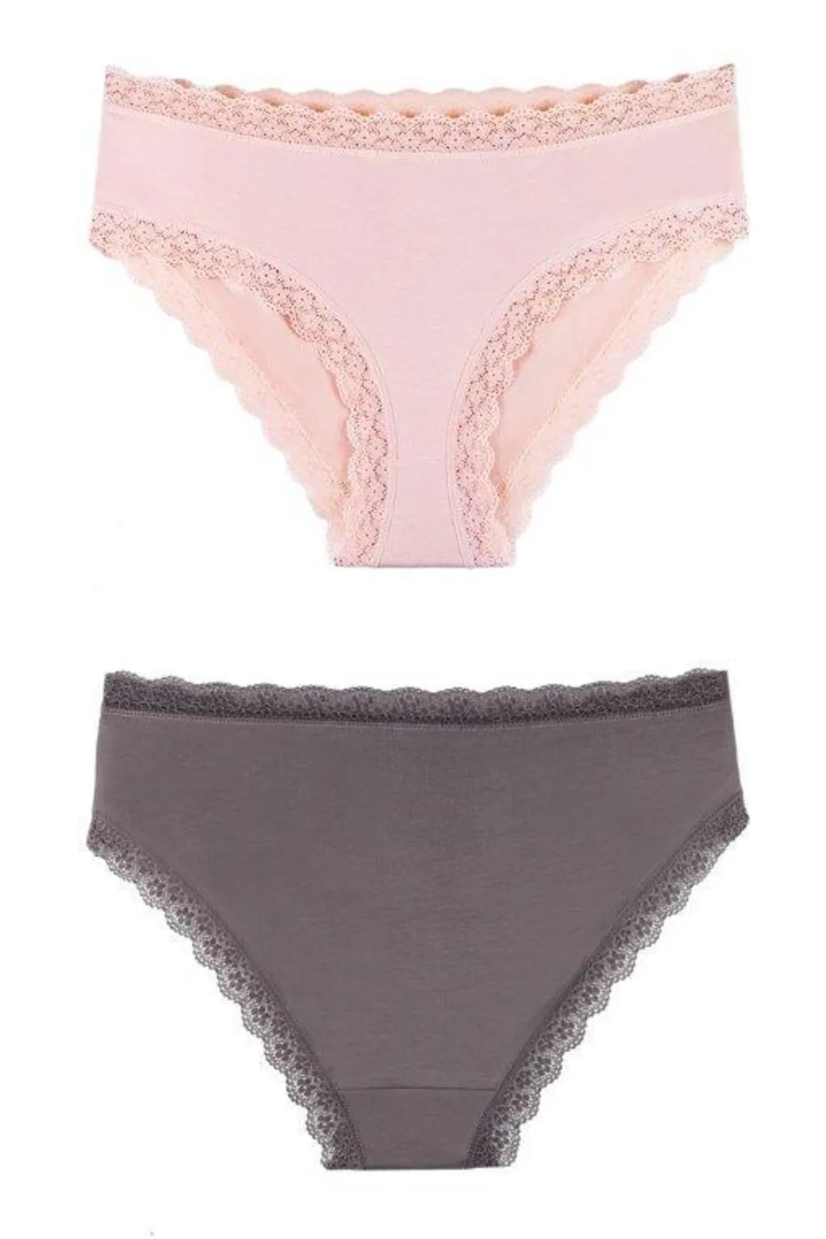 Sensu  Damen-Slip-Höschen mit Spitzenmuster, gemischte Farben, 5-l-Packung, Set KTS3070-5
