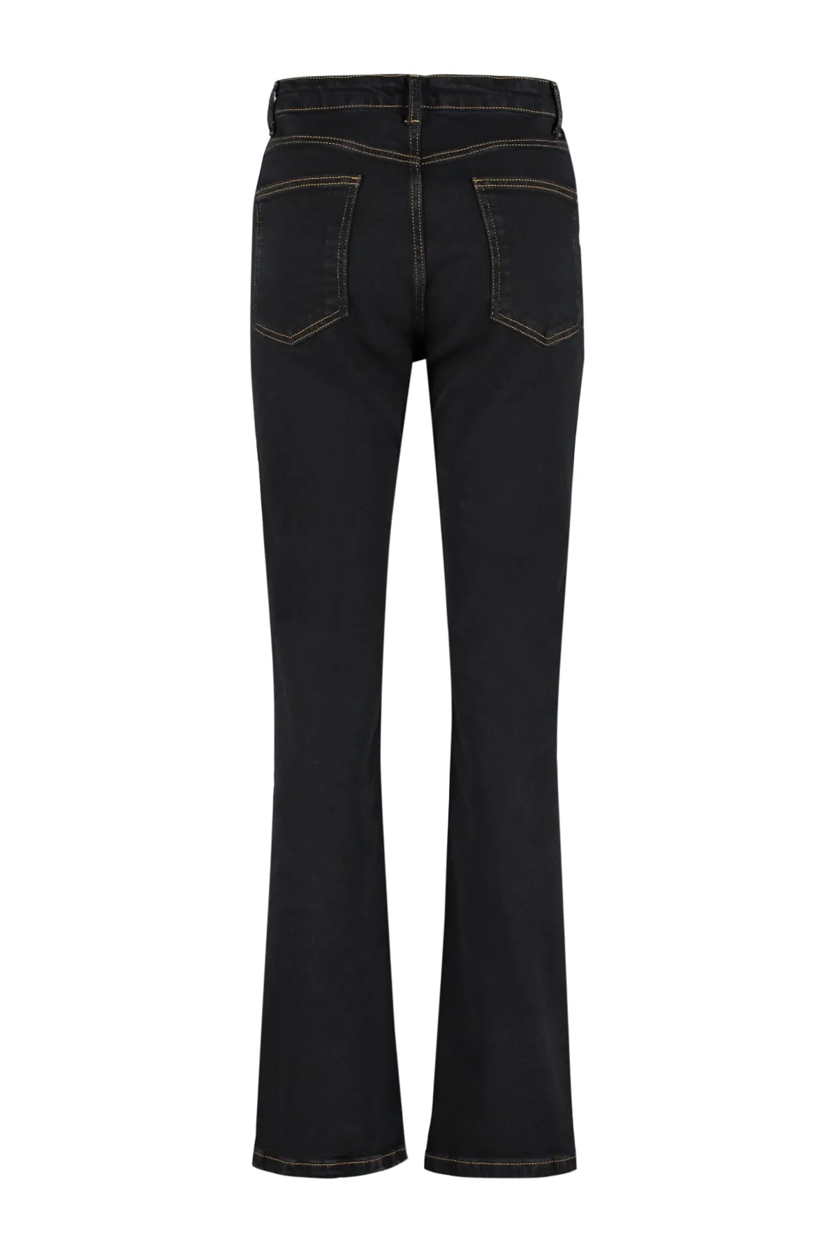 Trendyol Collection  Schwarze, nachhaltigere Bootcut-Jeans mit hoher Taille TWOAW23JE00356