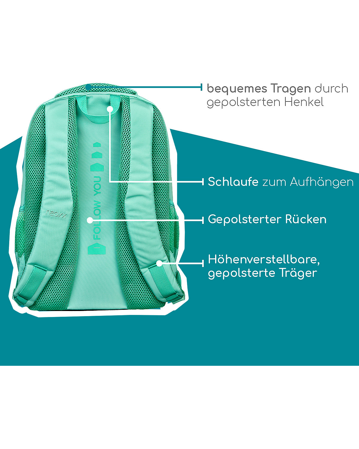 Schulrucksack Fly Mint to be (2023)