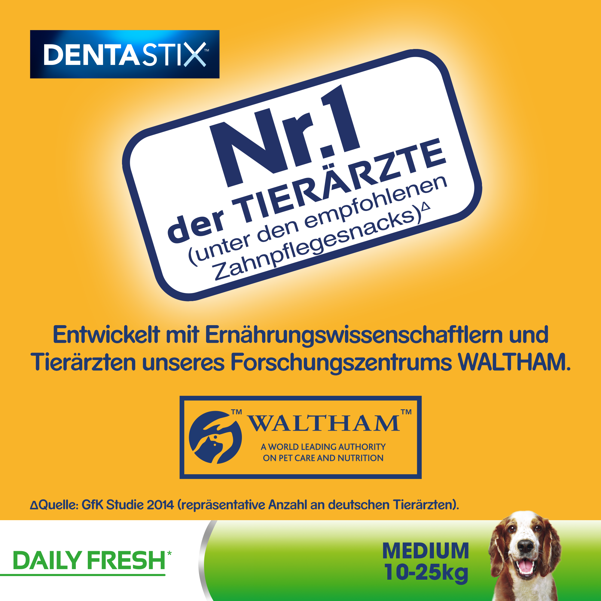 Pedigree Snacks Pedigree Zahnpflege Dentastix Fresh Multipack 28 Stück für mittelgroße Hunde