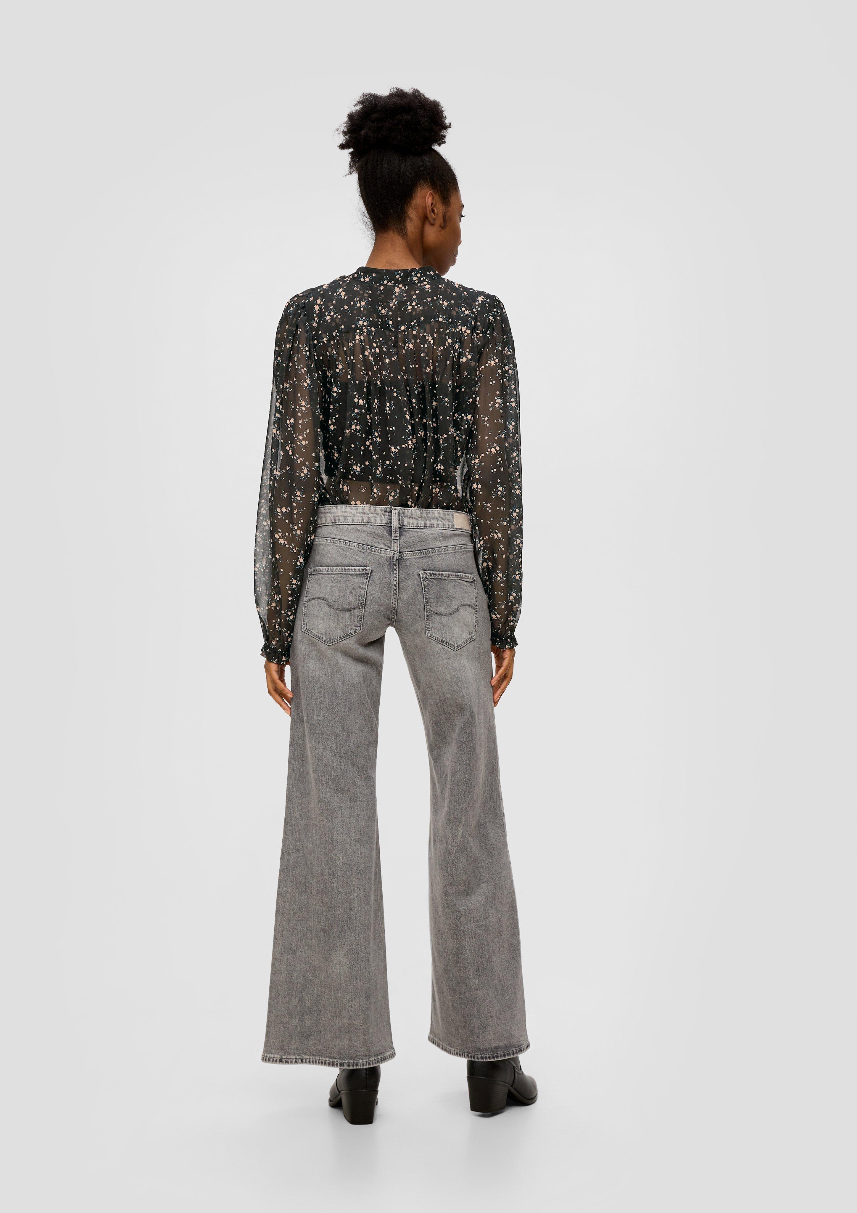 Chiffon-Bluse mit Knöpfen  2143498-99A1