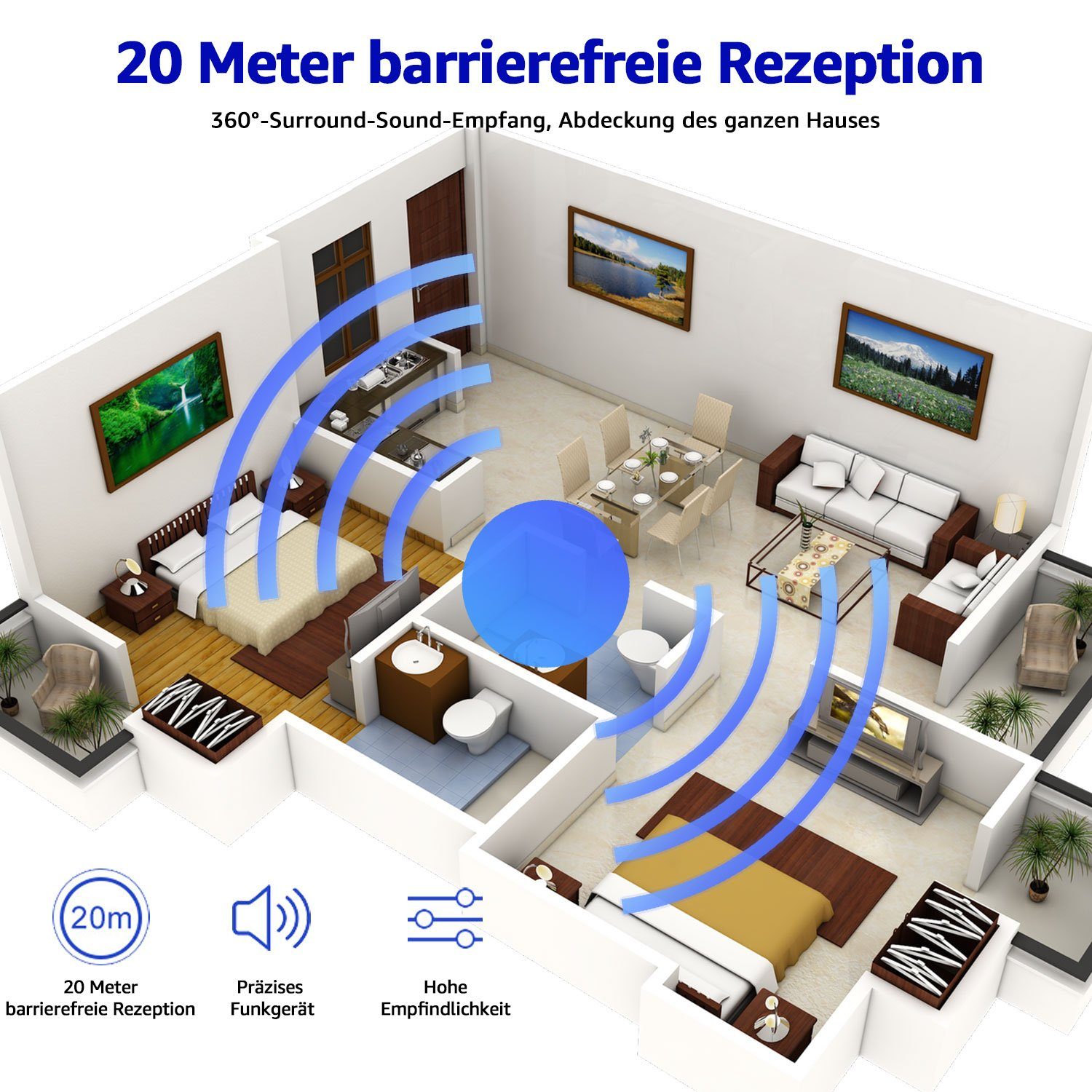 7Magic Streaming-Mikrofon Lavalier Mikrofon Kein Bluetooth oder App, Kabellos Handy Ansteckmikrofon. Rauschunterdrückung