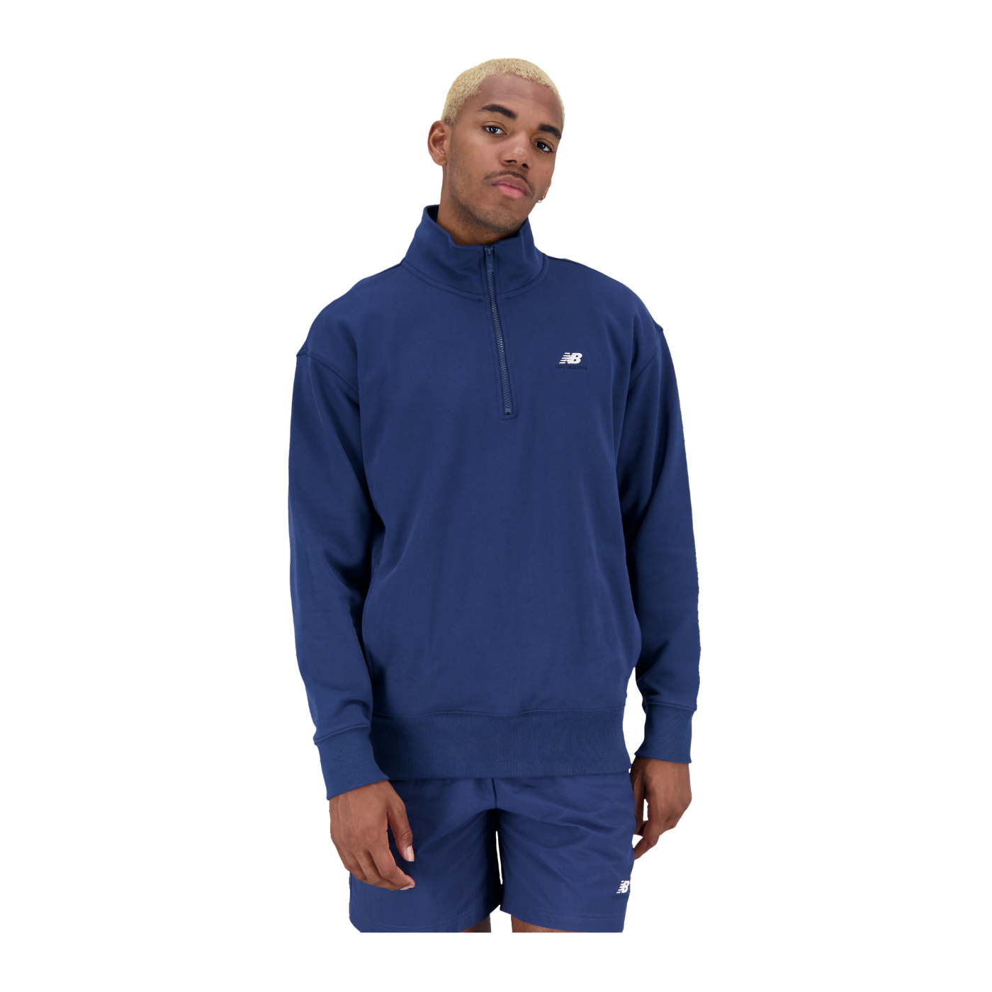 New Balance Essentials Logo Sweatshirt Blau FNNY