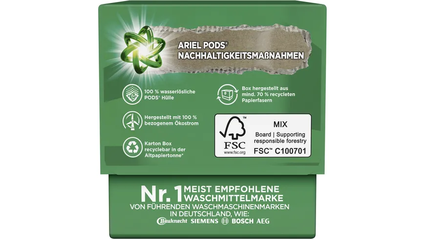 Ariel Color & Regular Waschmittel All-in-1 Pods Limitiertes Testangebot 10WL