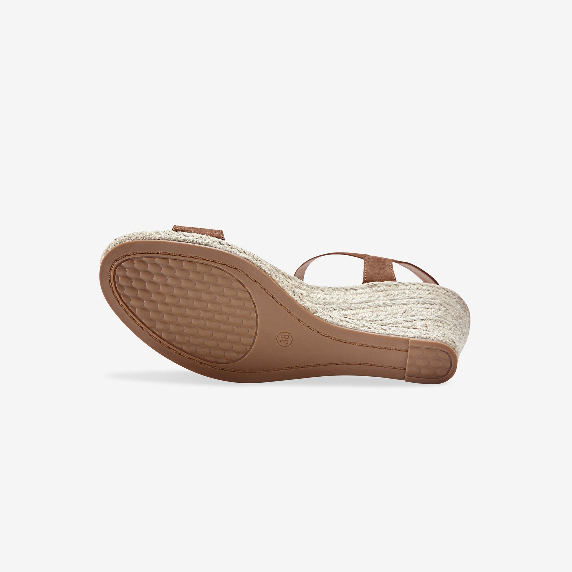 Sandales compensées talon corde
