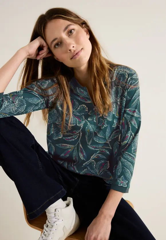 CECIL Tunikashirt mit Zipper
