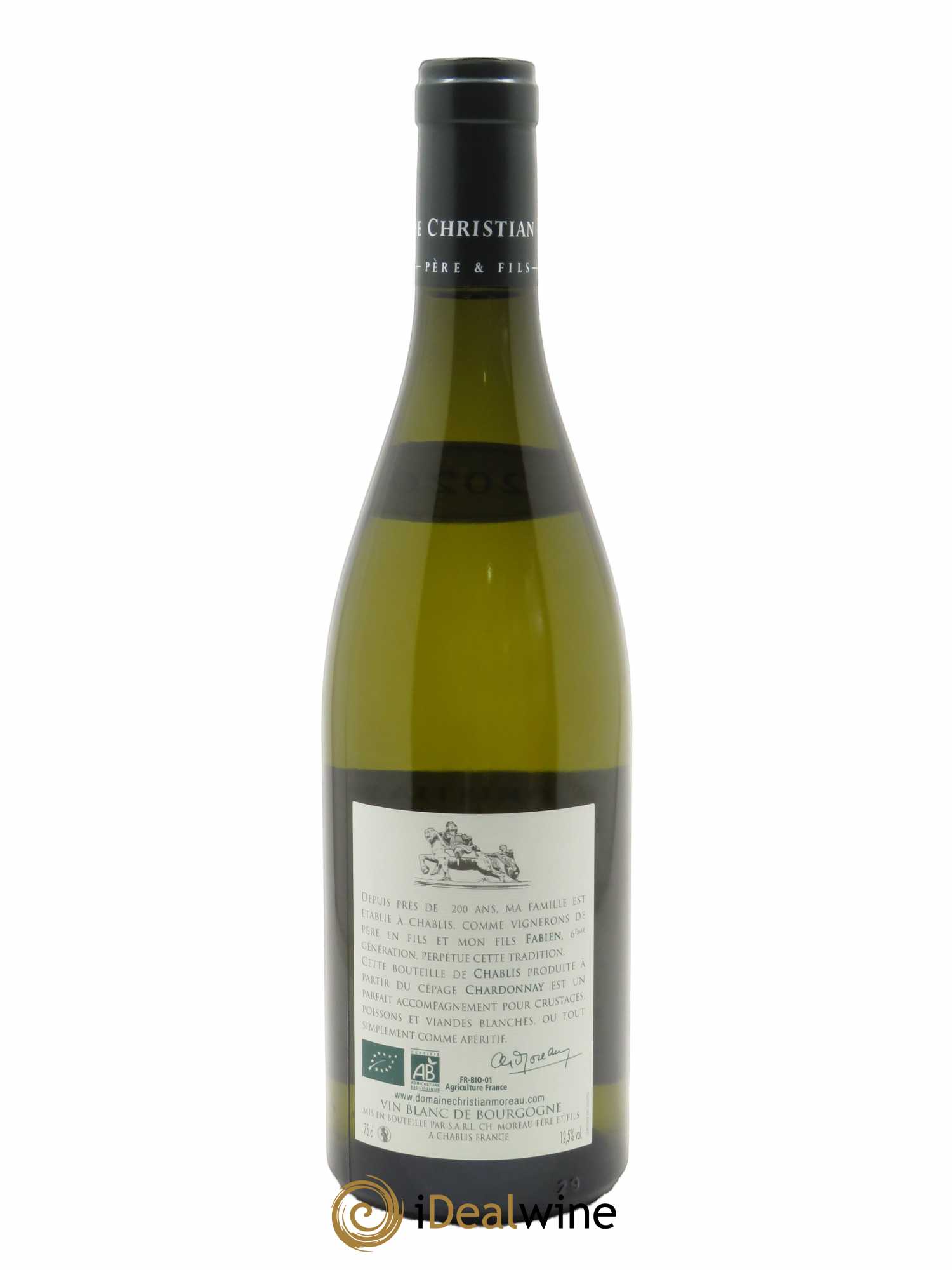 Chablis Les Pargues Christian Moreau  2020 - Lot de 1 Bouteille