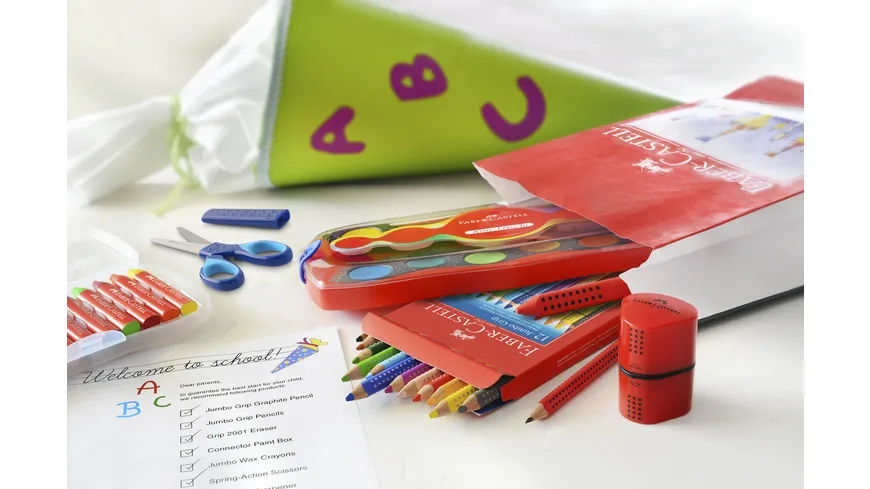 FABER-CASTELL Radierer CASTELL GRIP 2001 bunt  sortiert Kunststoff