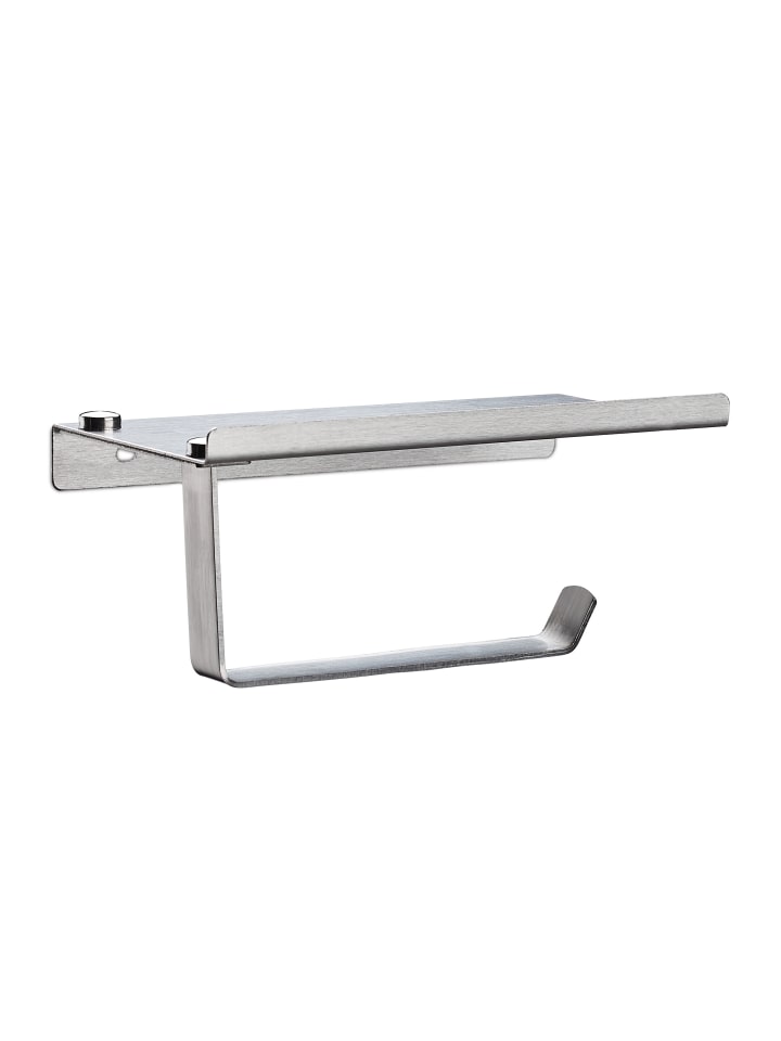 relaxdays Toilettenpapierhalter in Silber - (B)18 x (H)8 x (T)9,5 günstig kaufen onesize
