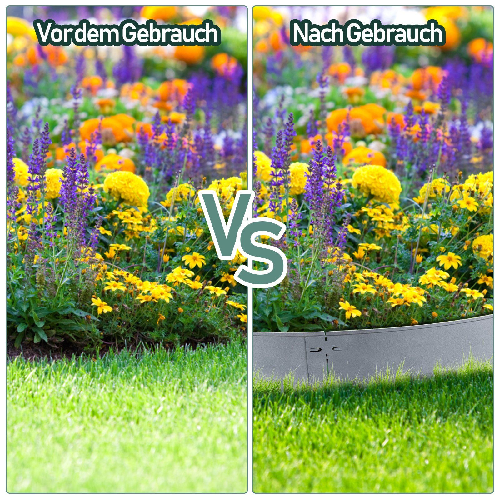 Yakimz Beetumrandung Rasenkante 5-50m Blumengarten Rasenrandbegrenzung Beetrand Rasenborde