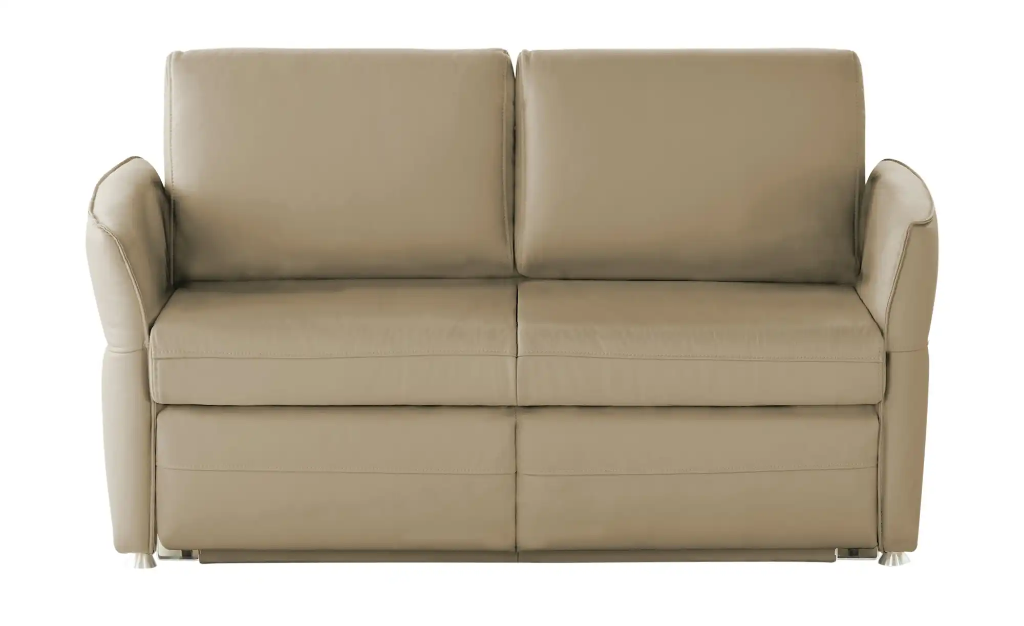Schlafsofa mit Sitz- und Rückenbezug aus Echtleder