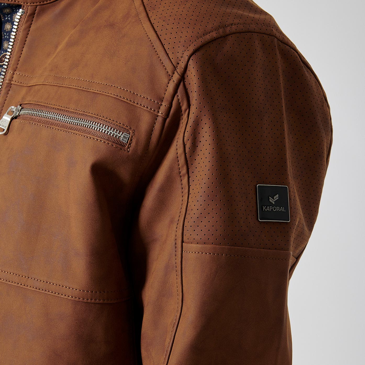MIRAK  Blouson camel homme