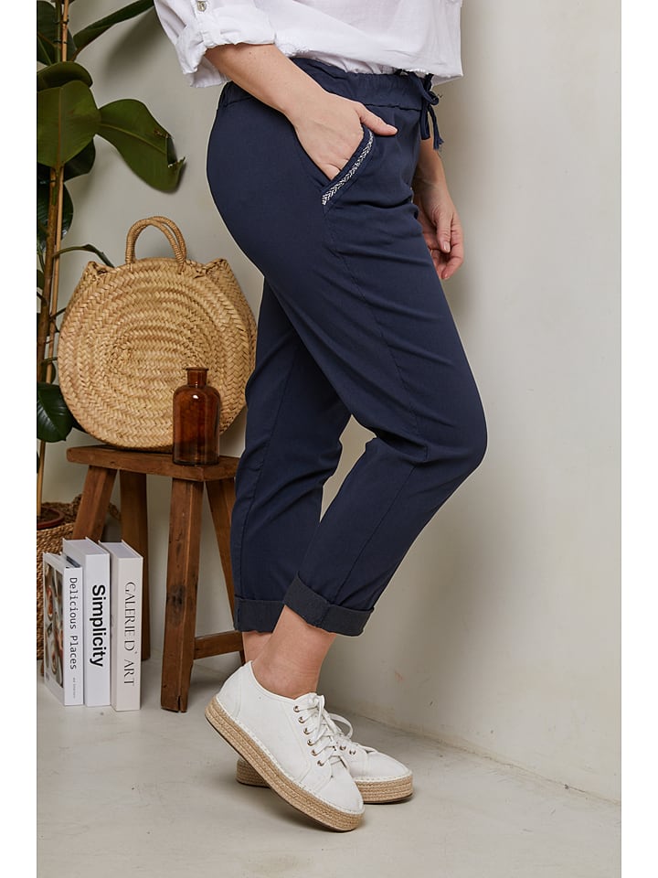 Curvy Lady Hose in Dunkelblau günstig kaufen